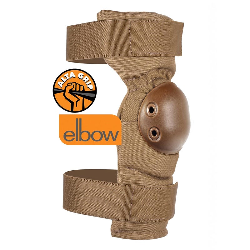 Alta 53112.14 AltaCONTOUR Elbow Protector Pad, Coyote Cordura Nylon Fabric, AltaGrip Fastening, Flexible Cap, Round, Coyote - Image 2